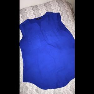 Royal Blue sleeveless shirt